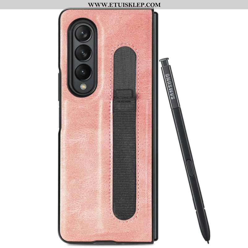 Etui do Samsung Galaxy Z Fold 4 Rysik Ze Sztucznej Skóry